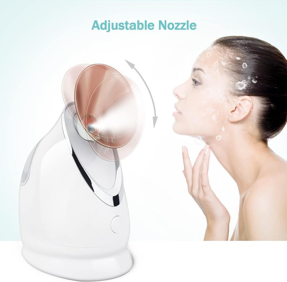 EZBASICS Facial Steamer Ionic Face Steamer for Home Facial, Warm Mist Humidifier