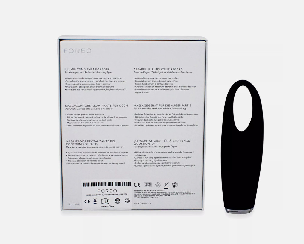 FOREO IRIS Illuminating Eye Massager Black