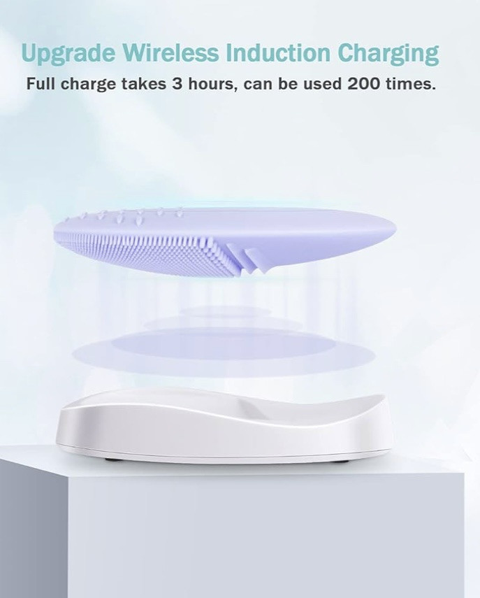 EZBASICS Facial Cleansing Brush Made with Ultra Hygienic Soft Silicone, NIB