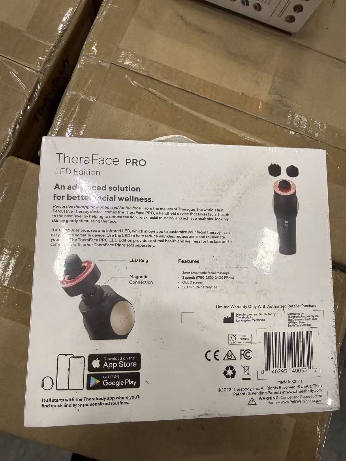 Therabody TheraFace PRO LED EDITIONFacial Percussion & Microcurrent Device Black