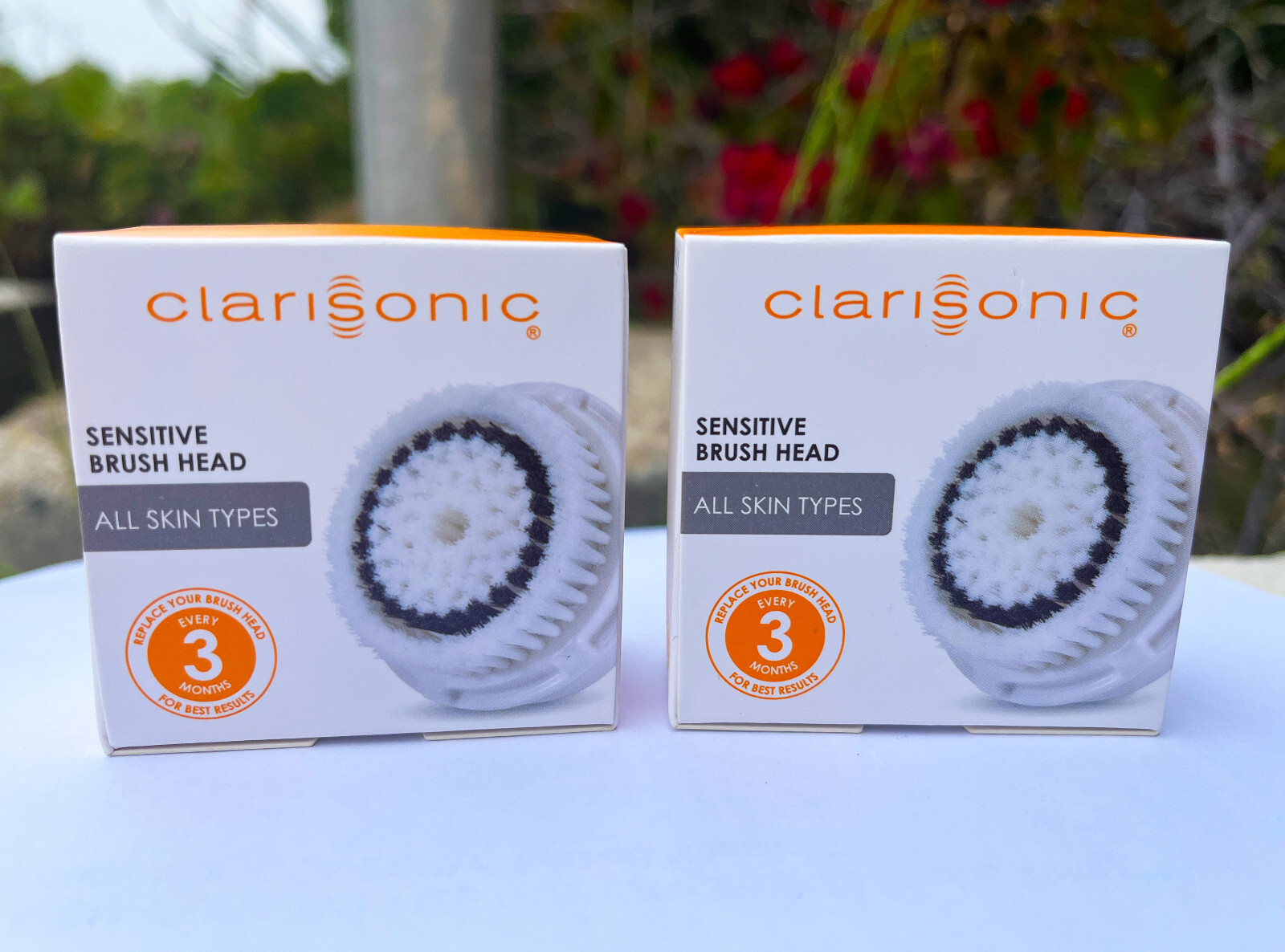New 2 Pack Clarisonic Sensitive Brush Head Replacement Mia2 Aria Plus Cleansing