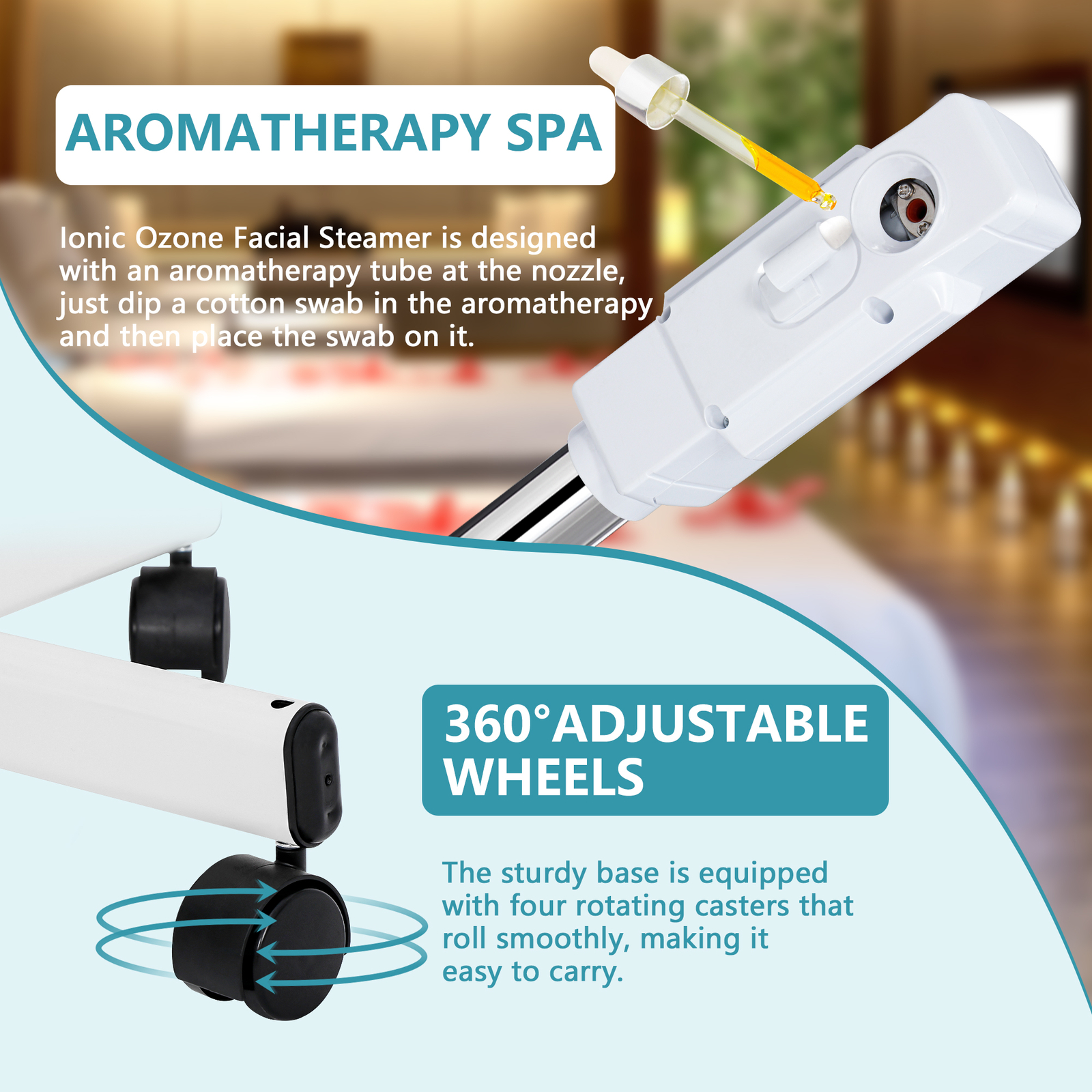 Professional Salon Spa Ionic Facial Steamer Beauty Equipment Skin Care Ozone US