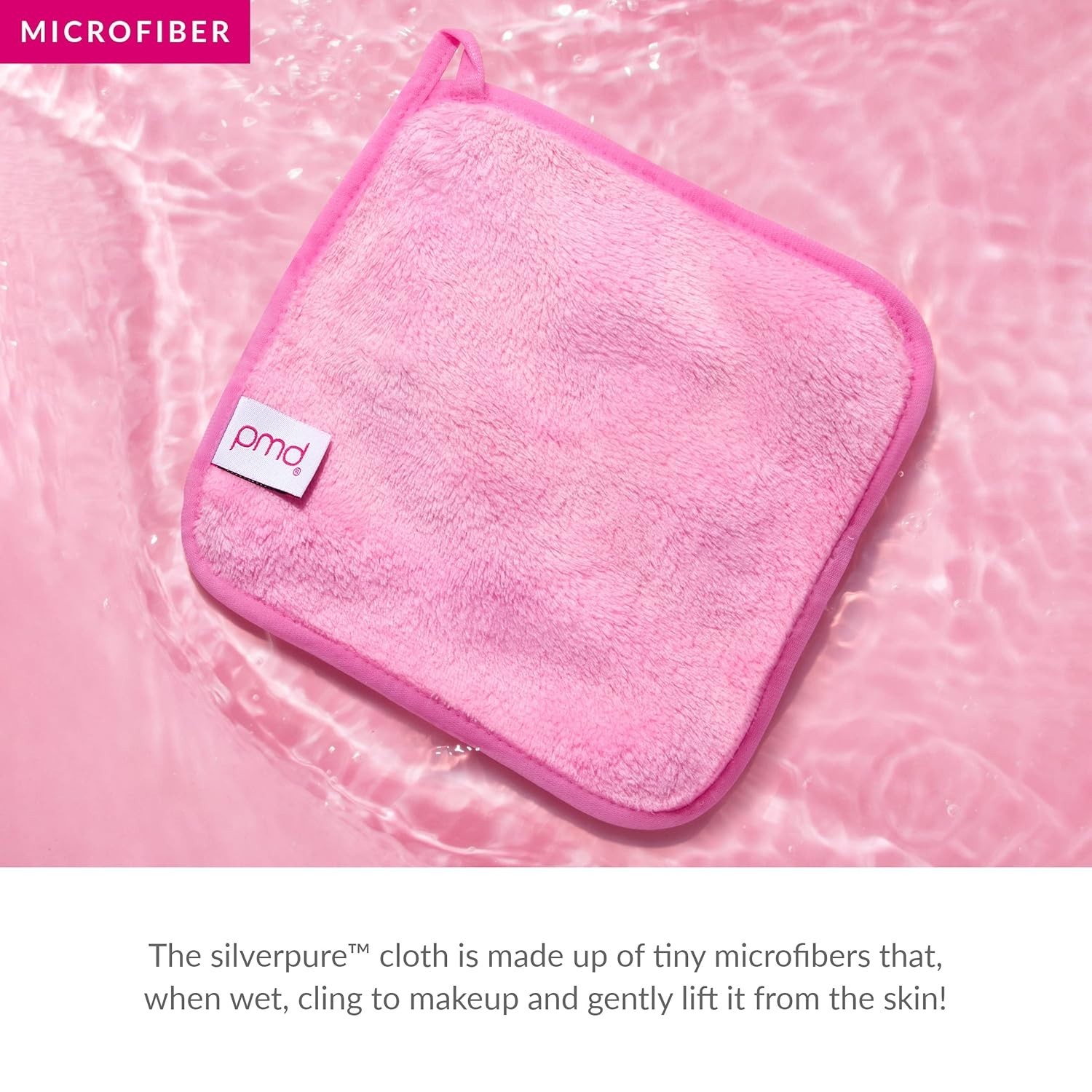 PMD Beauty silverpure Makeup Removing Cloth,1 ct. with starter kit