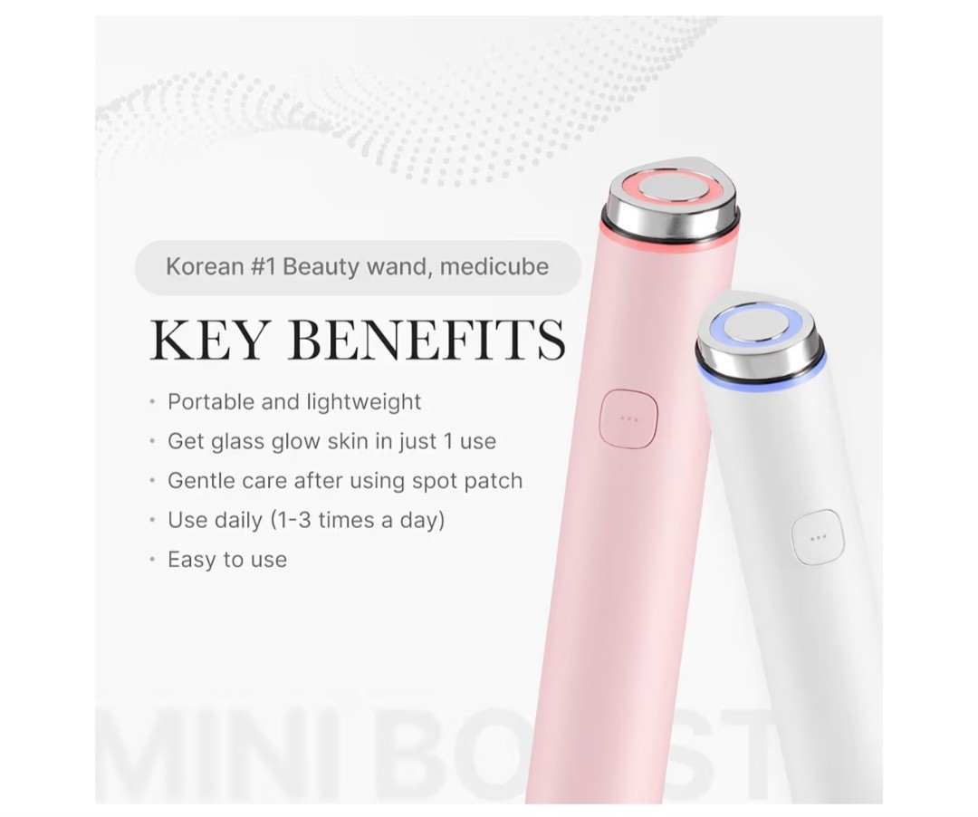 Medicube Age-R Booster Pro Mini Facial Device Pink Skin Care Tool Rechargeable