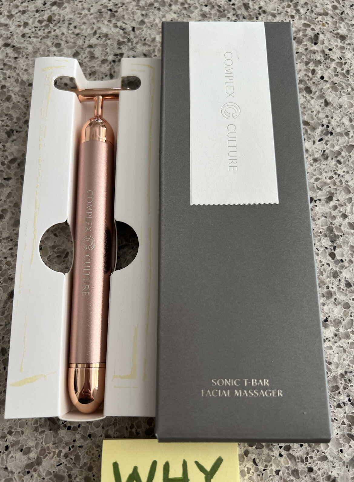 Complex Culture Sonic T-Bar Facial Massager Sonic Power SEALED BOX Retail $58