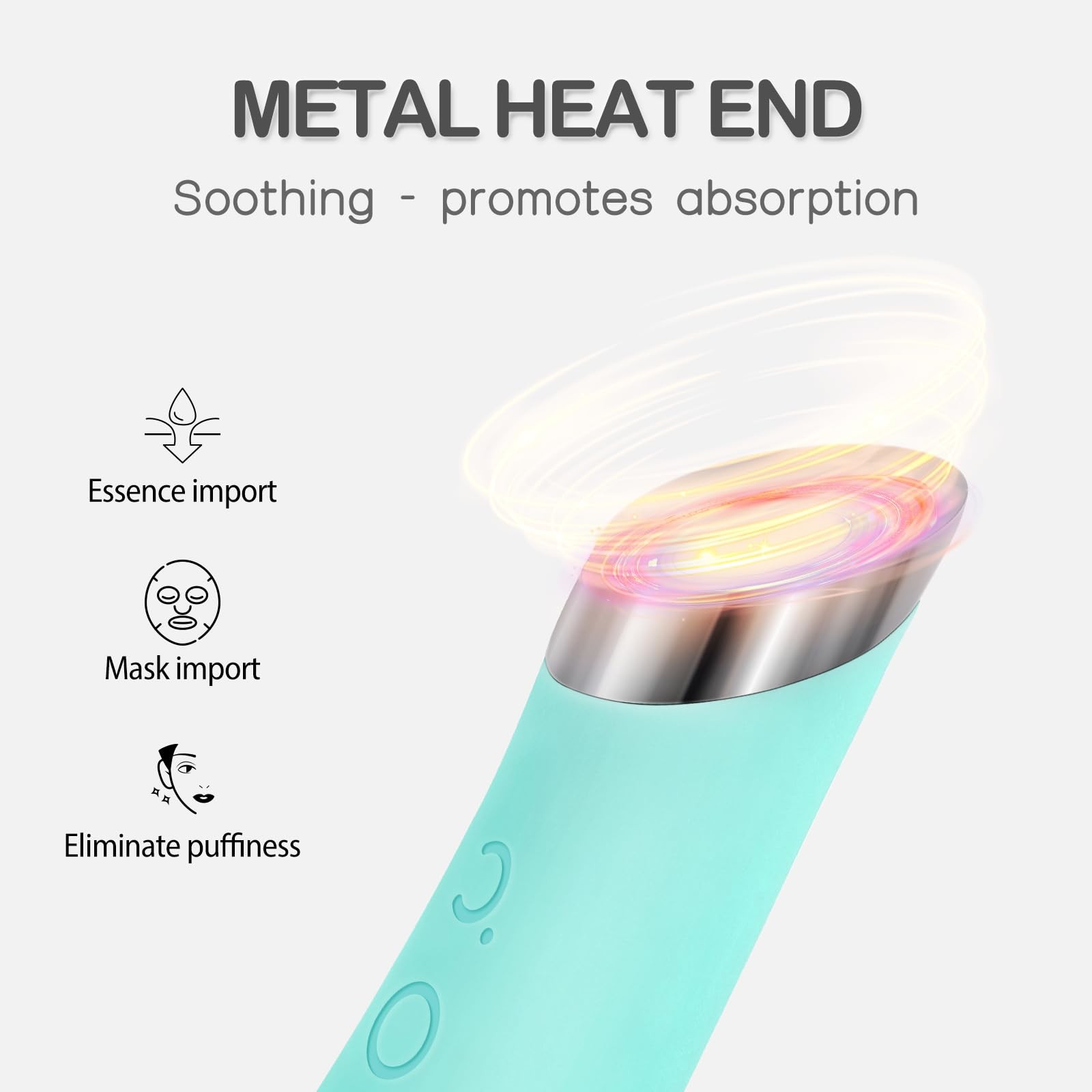 PRITECH Silicone Face Scrubber, Rechargeable Facial Cleansing Brush Green