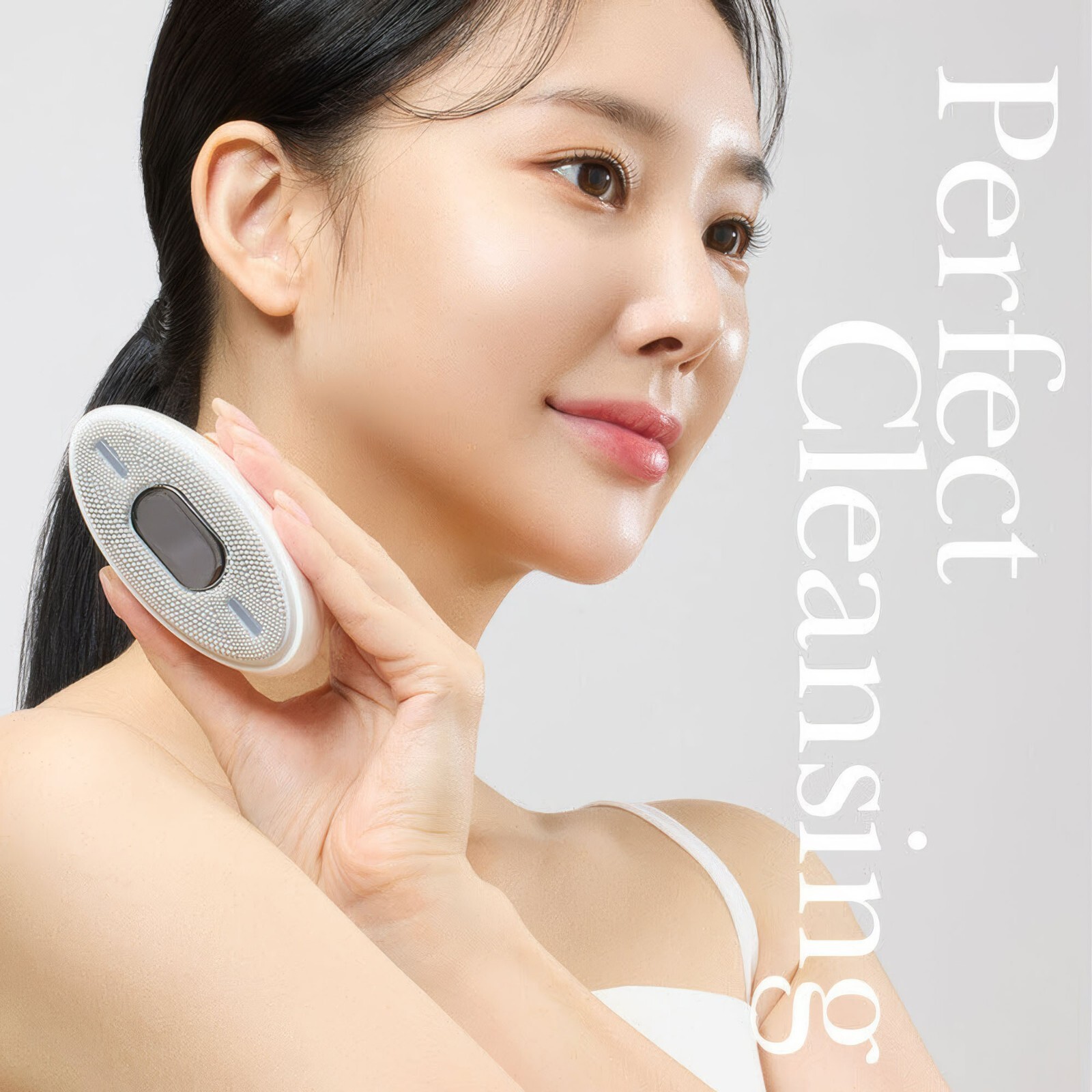 Viveca Ultrasonic Wave Facial Cleanser Micro-Vibration Galvanic Light Therapy