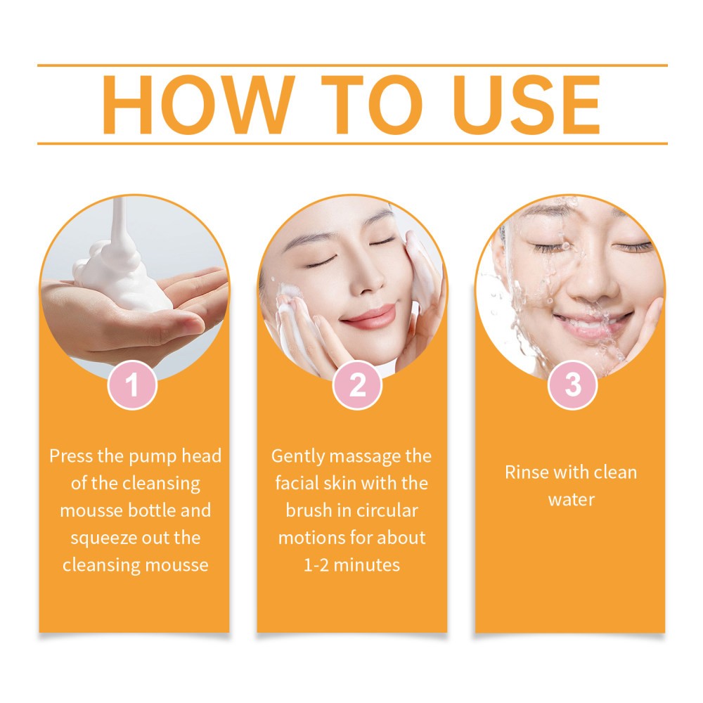 Turmeric Cleansing Mousse ntle Cleansing Facial Skin Pores
