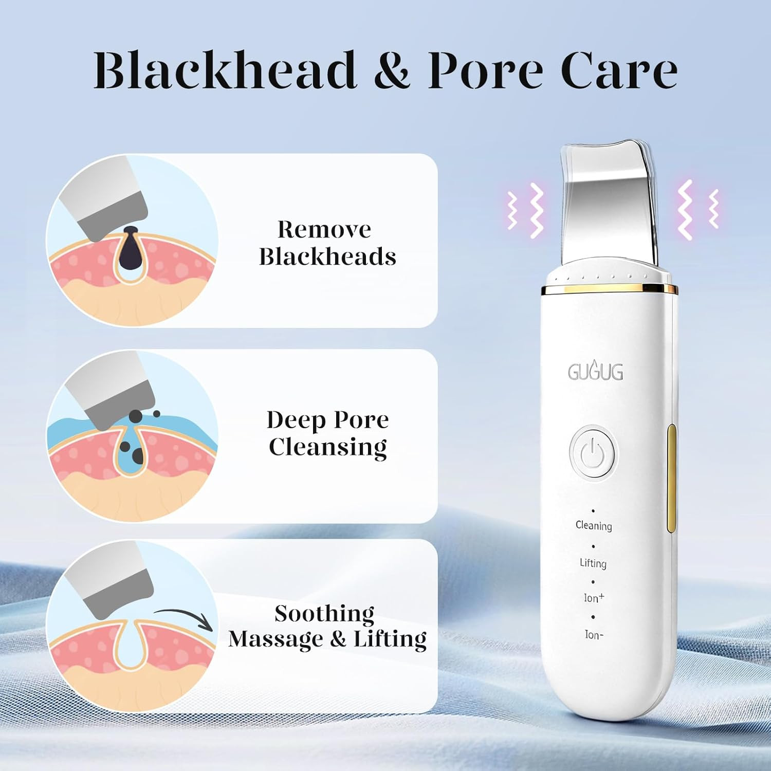 Skin Scrubber Face Spatula Skin Spatula Pore Cleaner Blackhead Remover Tools for