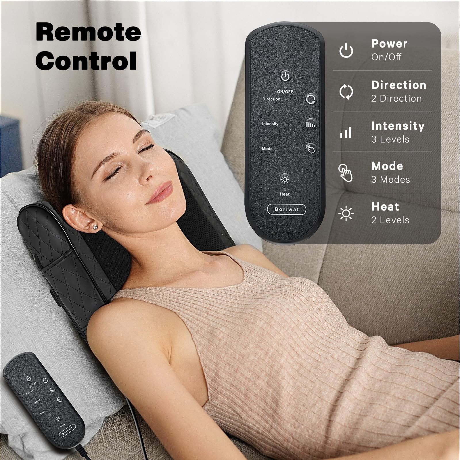 Back Massager with Heat, Percussion & Shiatsu 2-in-1 Massager for Lower Back …