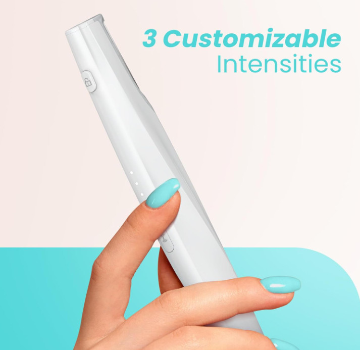 Sonic Dermaplanning Tool Rechargeable Facial Hair Removal w / 6 Blades LED Light