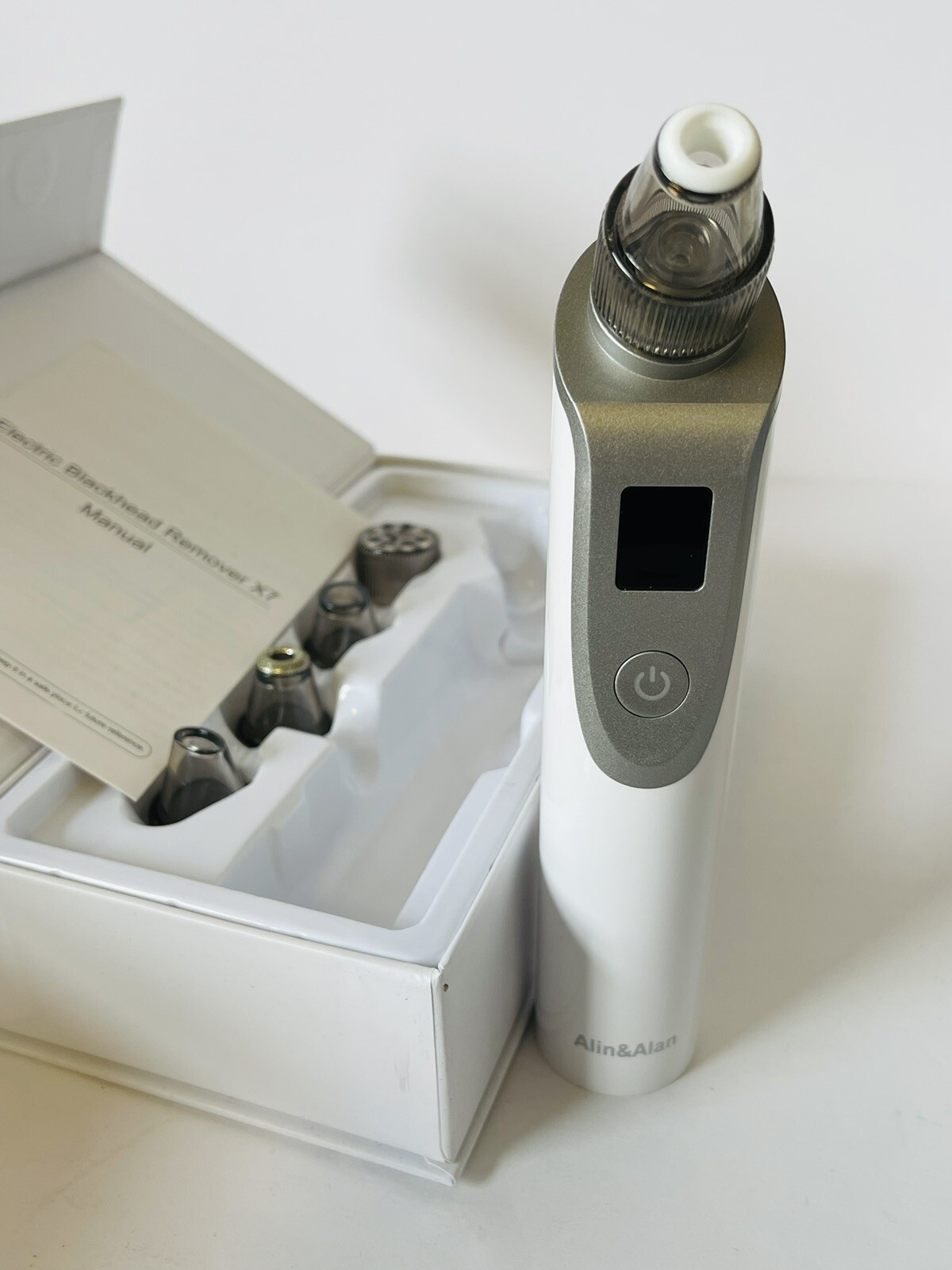 Alin&Alan Physical Electric Blackhead Remover – USB Charge – 5 Tips – 5 Modes