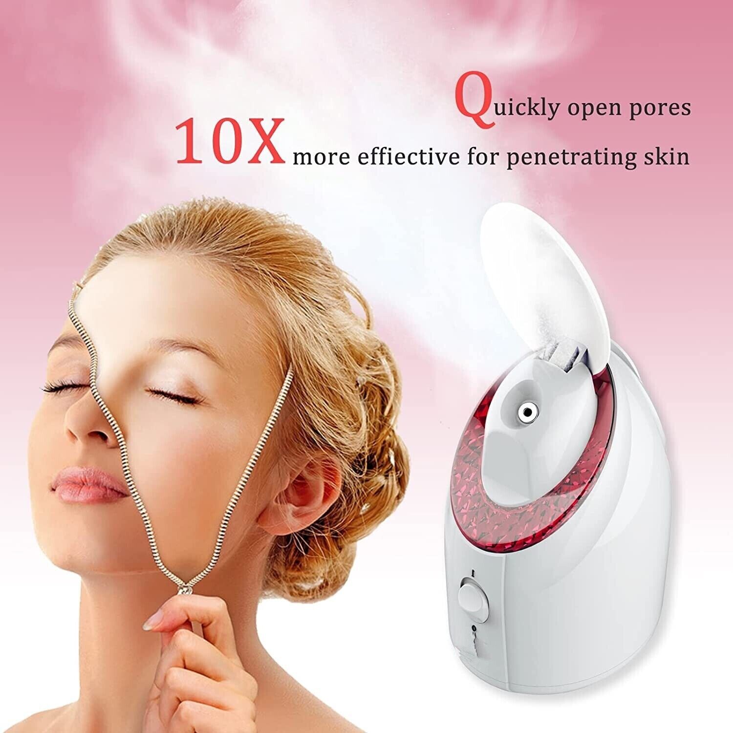 Vaporizador facial portatil sauna faciales casero limpieza de poros cara a vapor