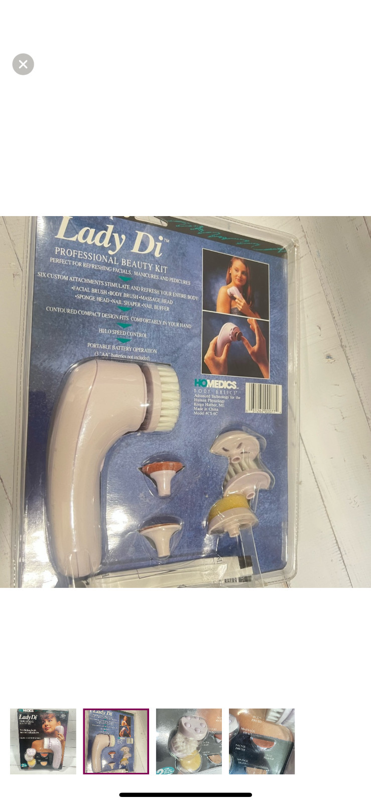 New homedics laidy di professional beauty kit vintage facial brush Y2K