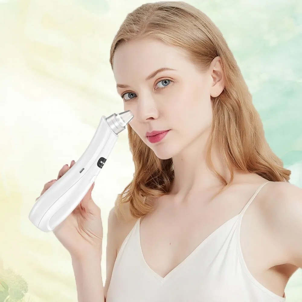 3 Suction Mode Face Cleansing Beauty Machine Dead Skin Remover Face Vacuum Black