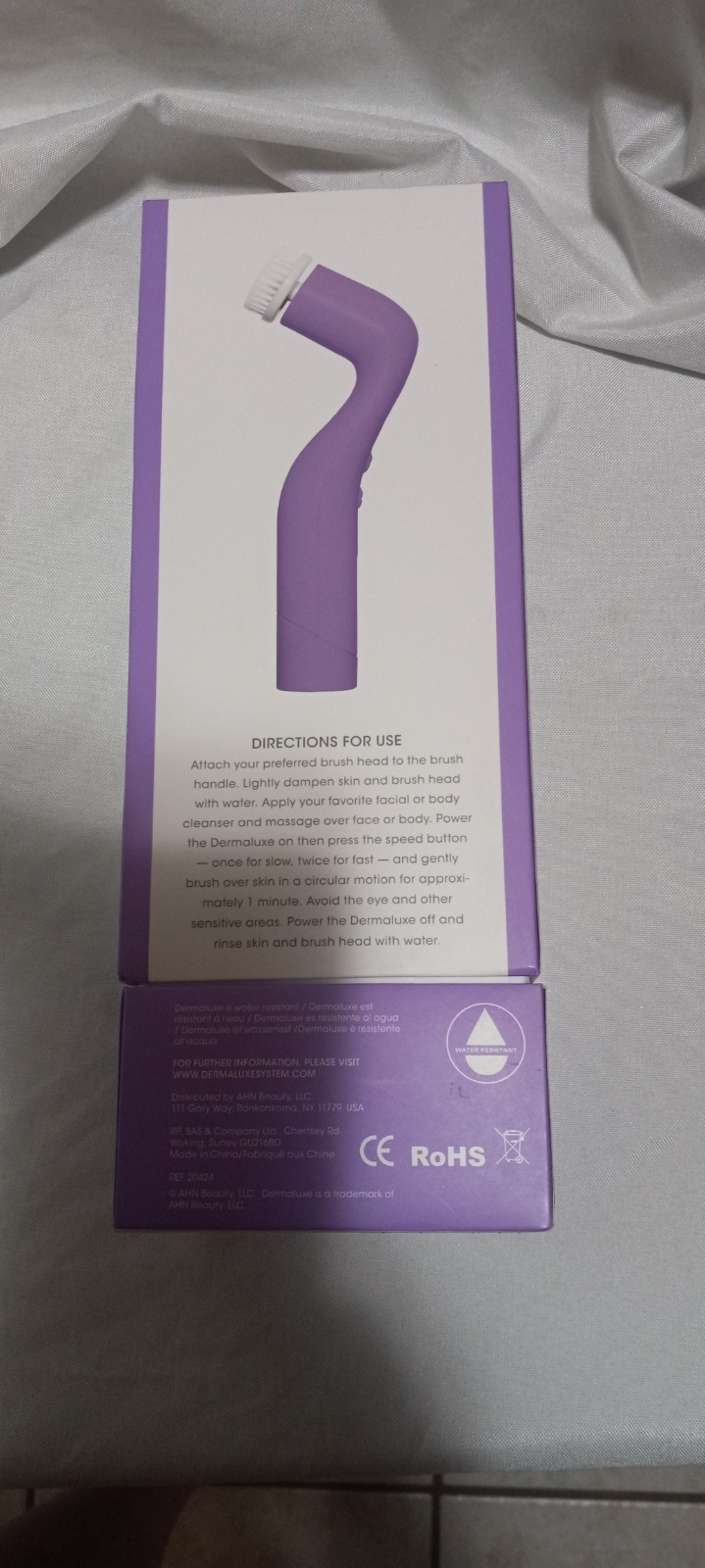 Derma Luxe Advanced Cleansing System Facial Brush Exfoliating Skin Care Kit