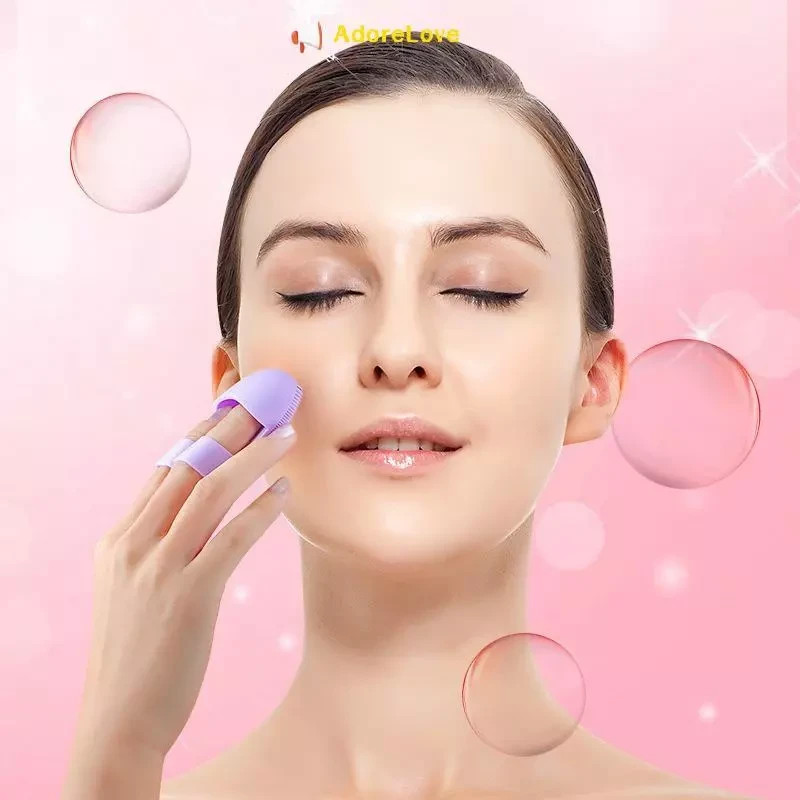 3 Pcs Silicone Face Cleansing Brush Facial Massager Skin Care Scrub Cleansing