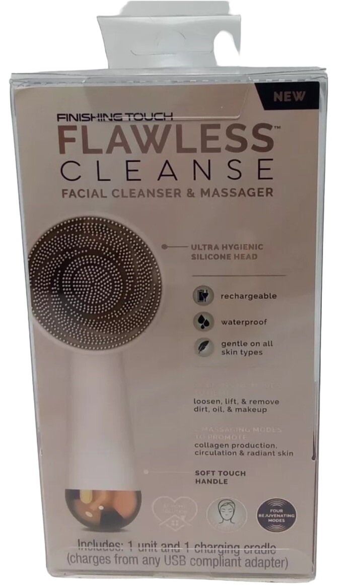 Finishing Touch Flawless Cleanse Facial Cleanser & Massager Rechargeable