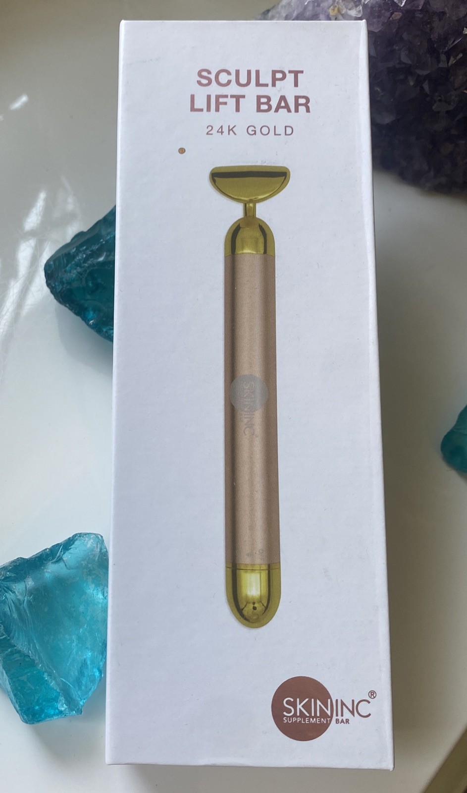 Skin Inc Supplement Bar Sculpt Lift Bar 24K Facial Massager New in Box