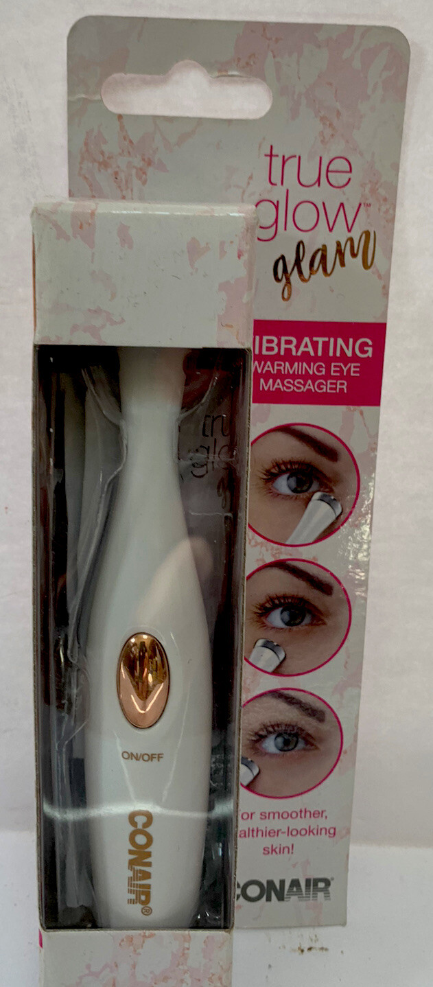 ConAir True Glow Glam Vibrating Warming Eye Massager Smooth Healthy Skin NEW
