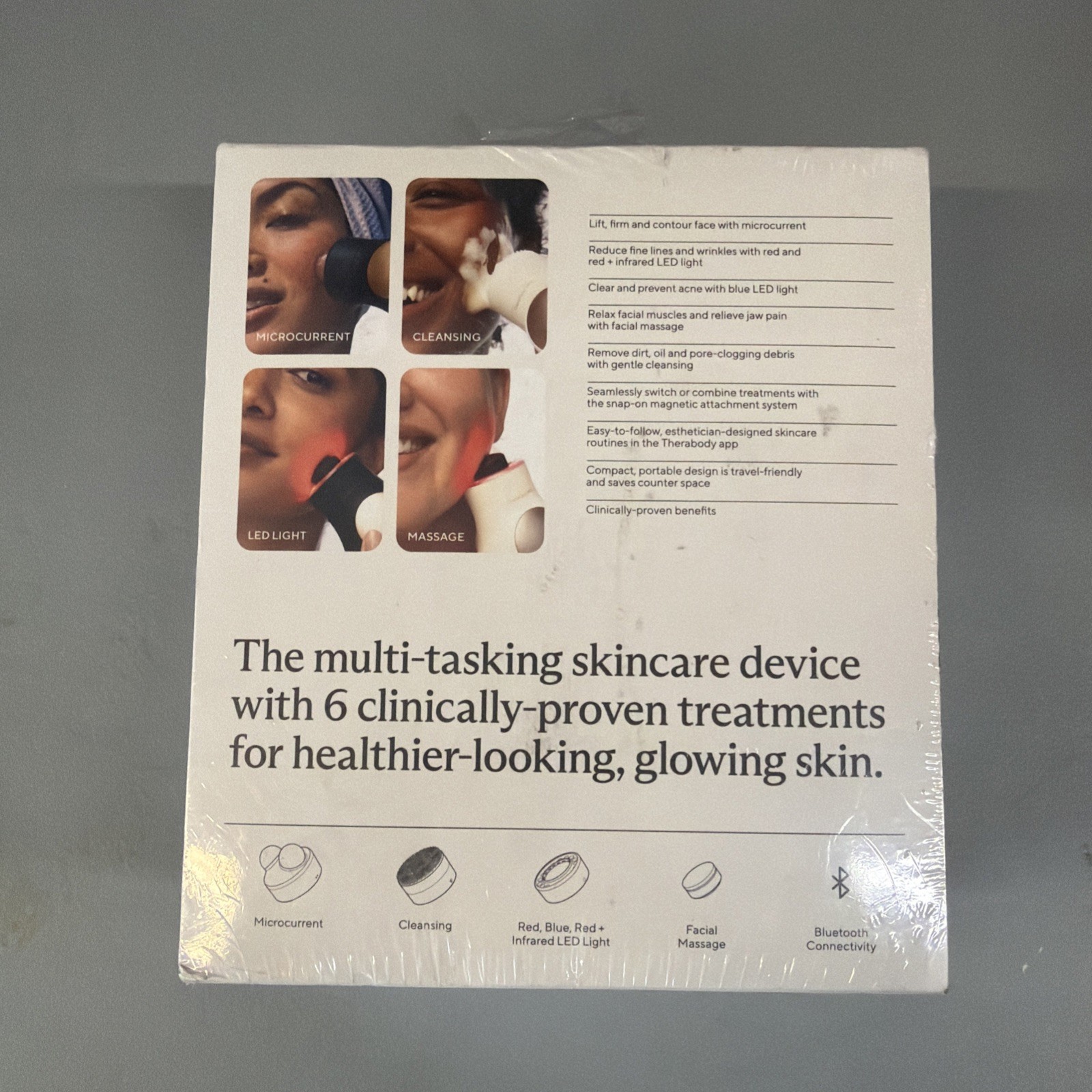 Therabody TheraFace PRO Facial Health Device – White (TF02220-01). New Sealed !