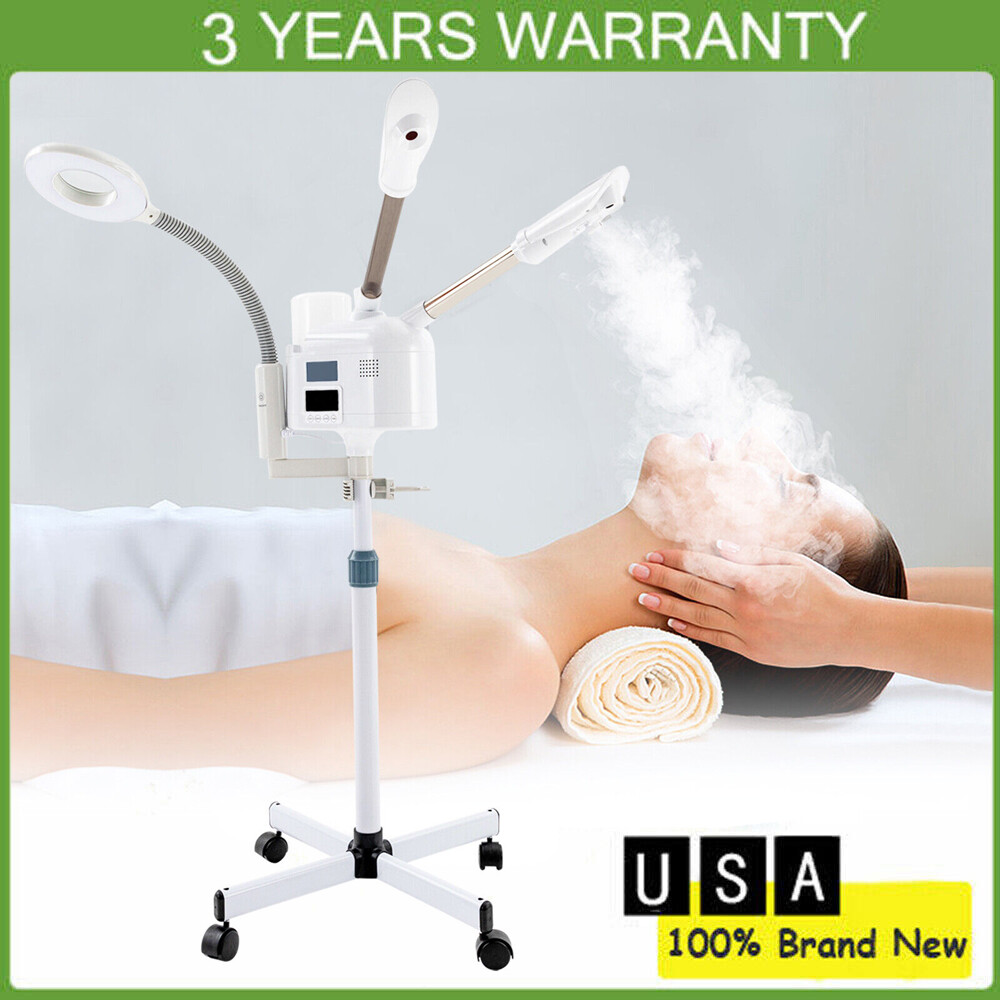 3in1 Portable Facial Steamer Ozone Spa Salon Face Sauna Skin Care Steam Machine