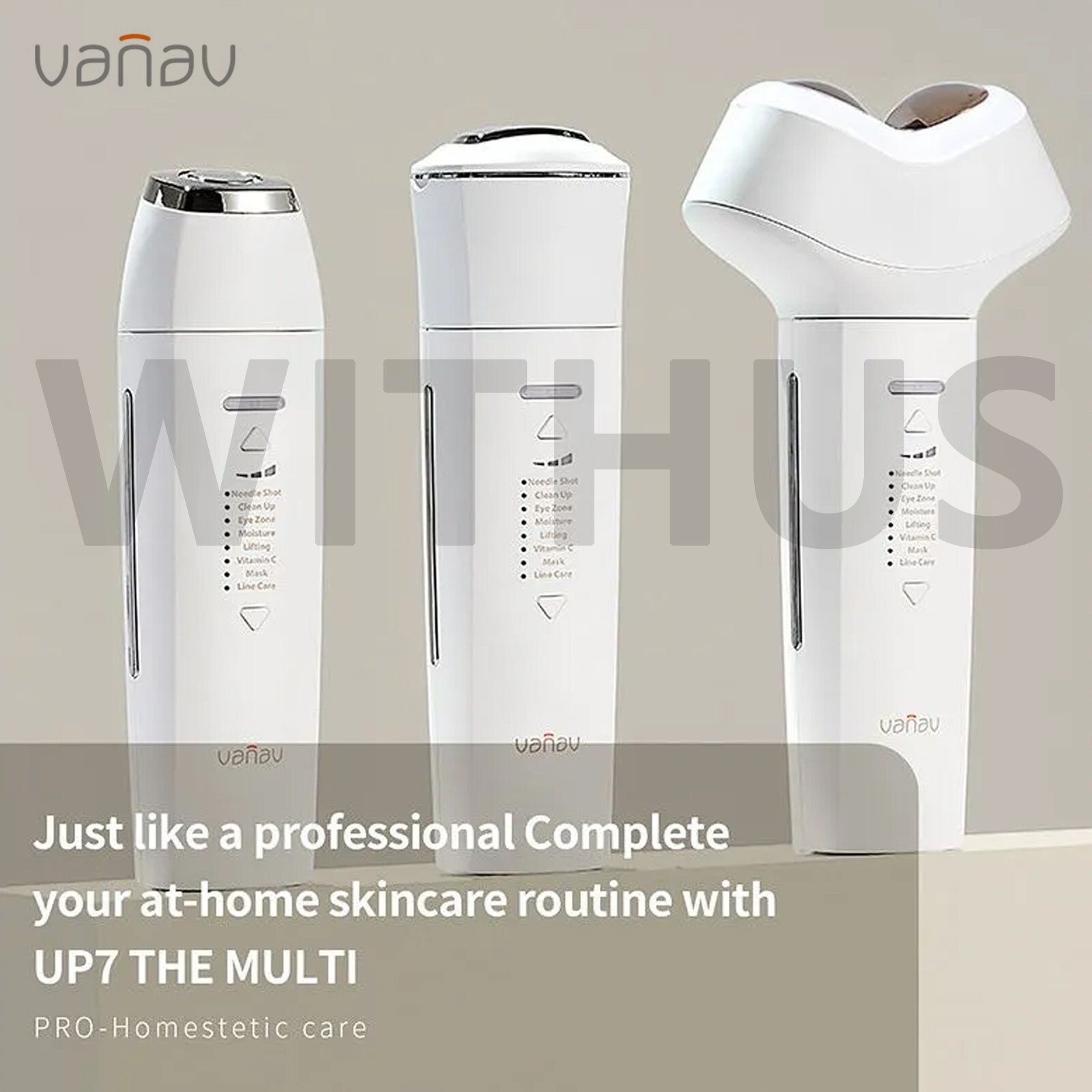 Vanav UP7 The Selection Sonic Vibration Facial Massager Home Beauty Care Device