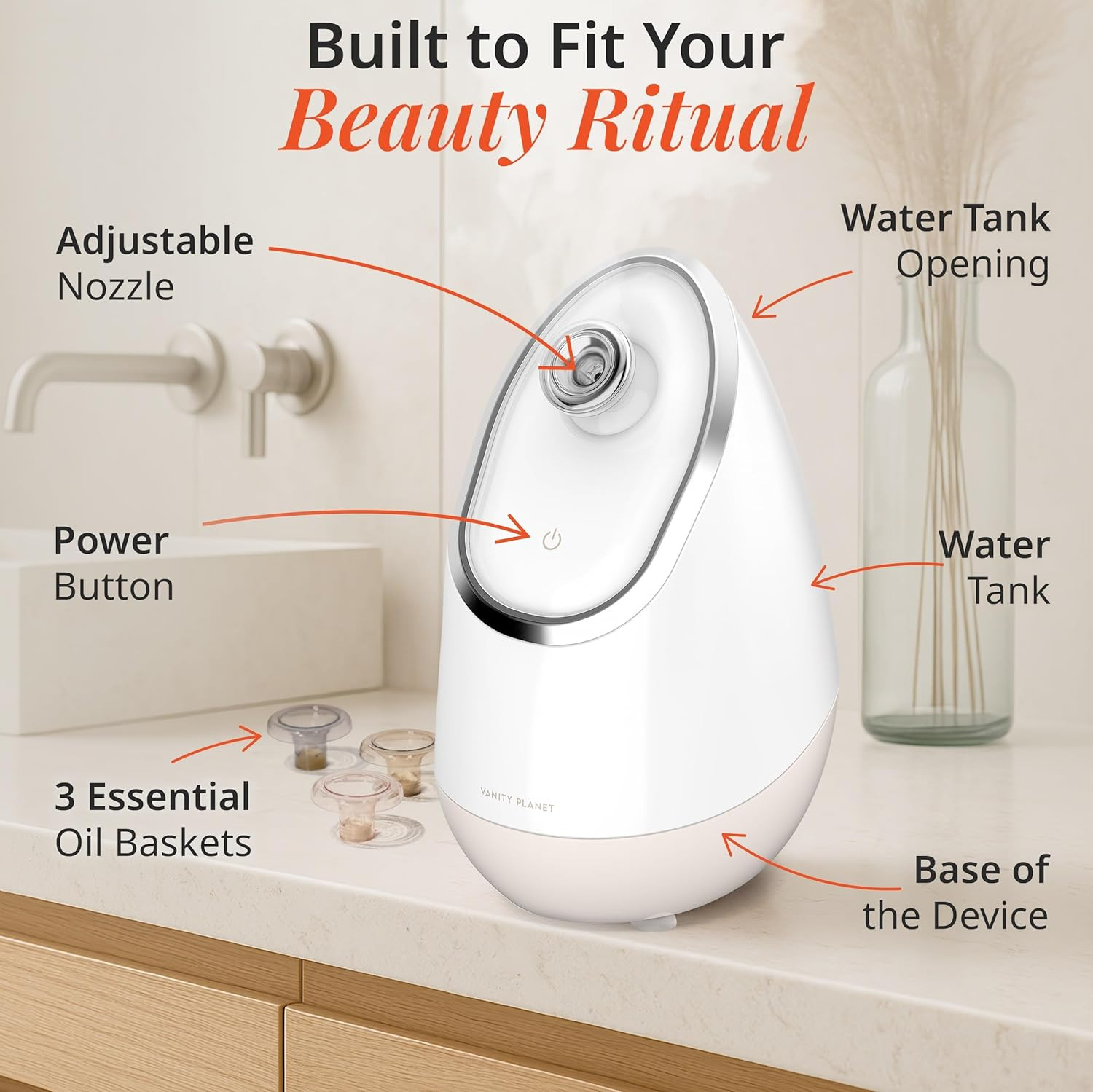 Aira Ionic Facial Steamer + Raedia 2.0 Facial Cleansing Brush (Pink) Bundle – Pr