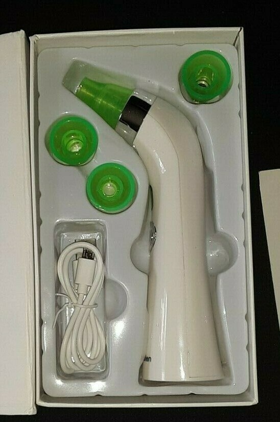 JUNE JULIEN VACUUM SUCTION BEAUTY DEVICE BLACKHEAD REMOVER PORE CLEANER green