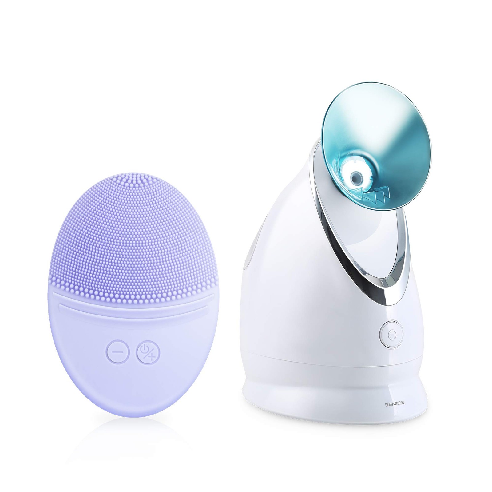EZBASICS Facial Cleansing Brush Bundled with Steamer