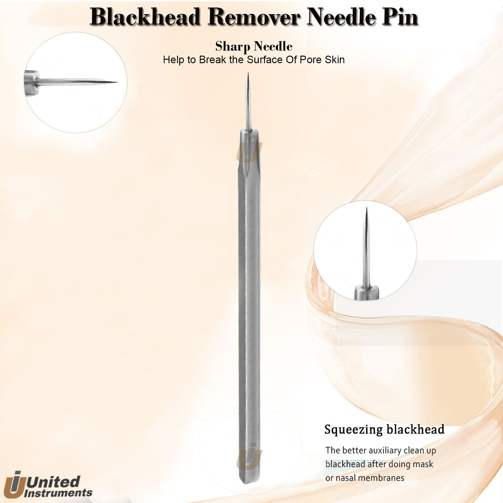 Blackhead Remover Long Point Tip Comedone Pimple Blemish Acne Removal Cleaner