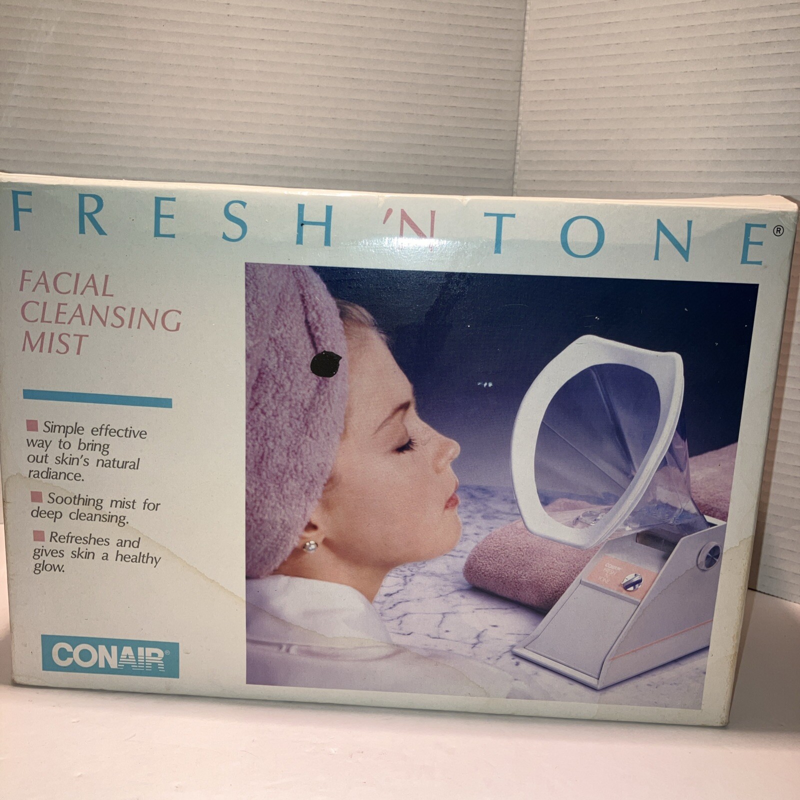 Vtg 1986 Conair Fresh ‘N Tone Facial Cleaning Mist Sauna Prop TESTED & WORKING