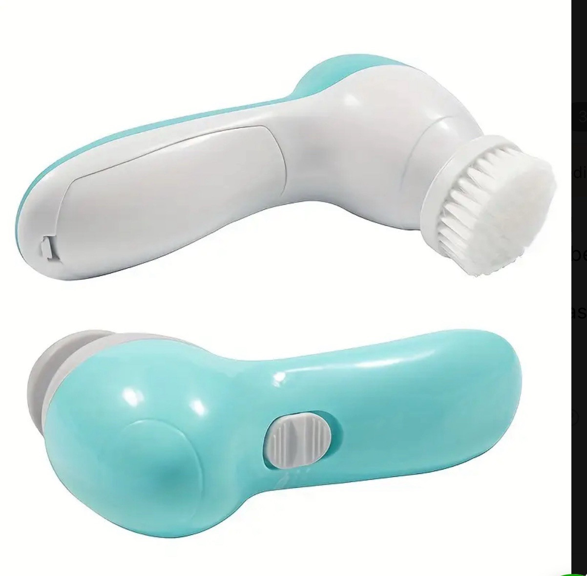 Facial Cleansing Brush Face Scrubber 5in1 Electric Exfoliating Spin Cleanser