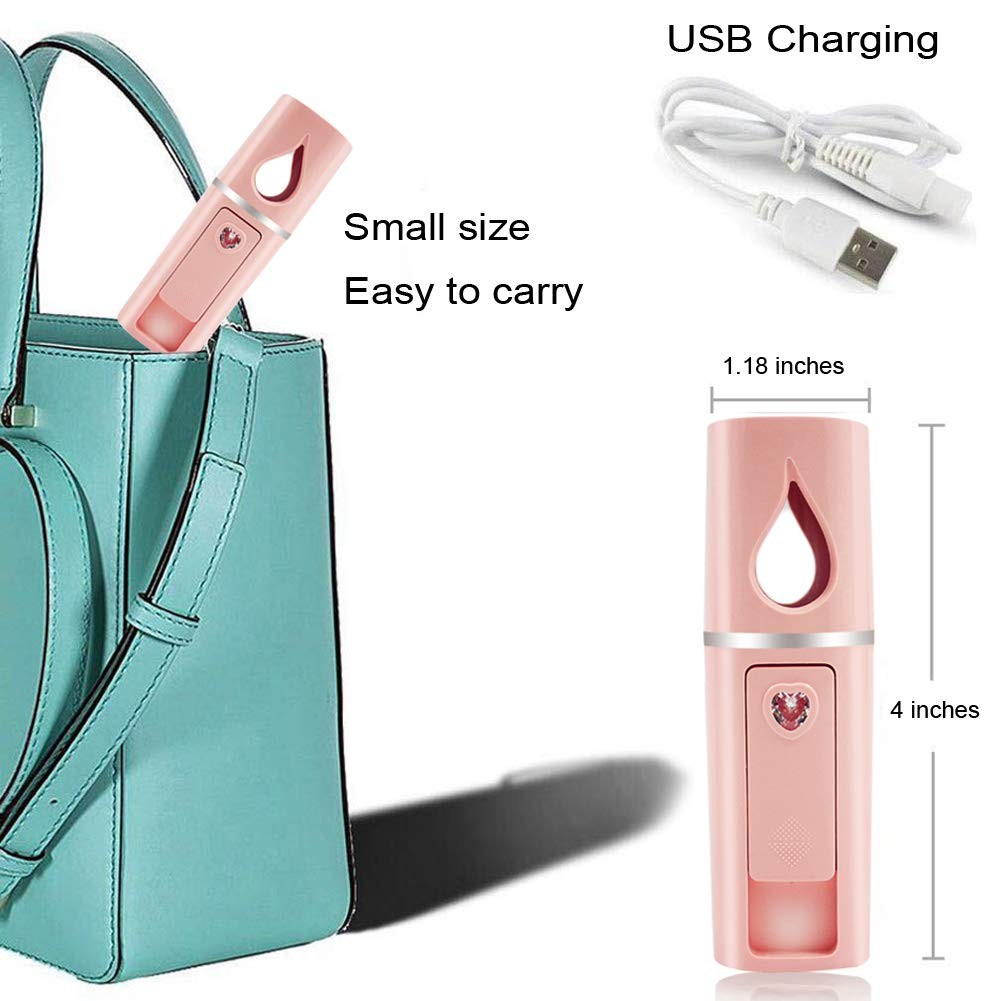 Portable Nano Facial Mister Mini Facial Steamer Atomization Eyelash Extension…