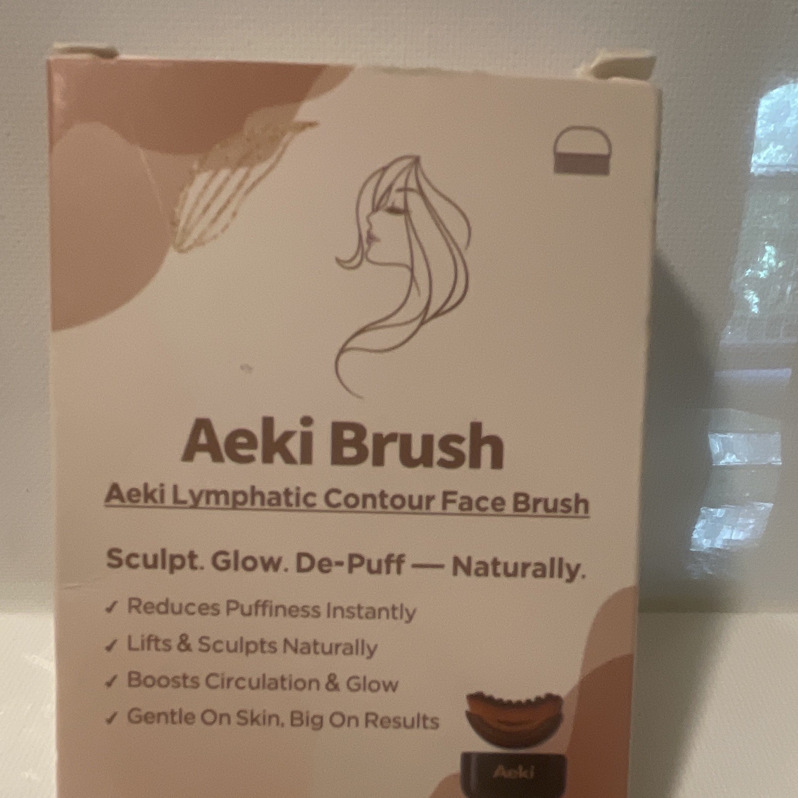 Aeki Lymphatic Contour Face Brush Facial Brush for Wrinkles MPN X004WOPWOT