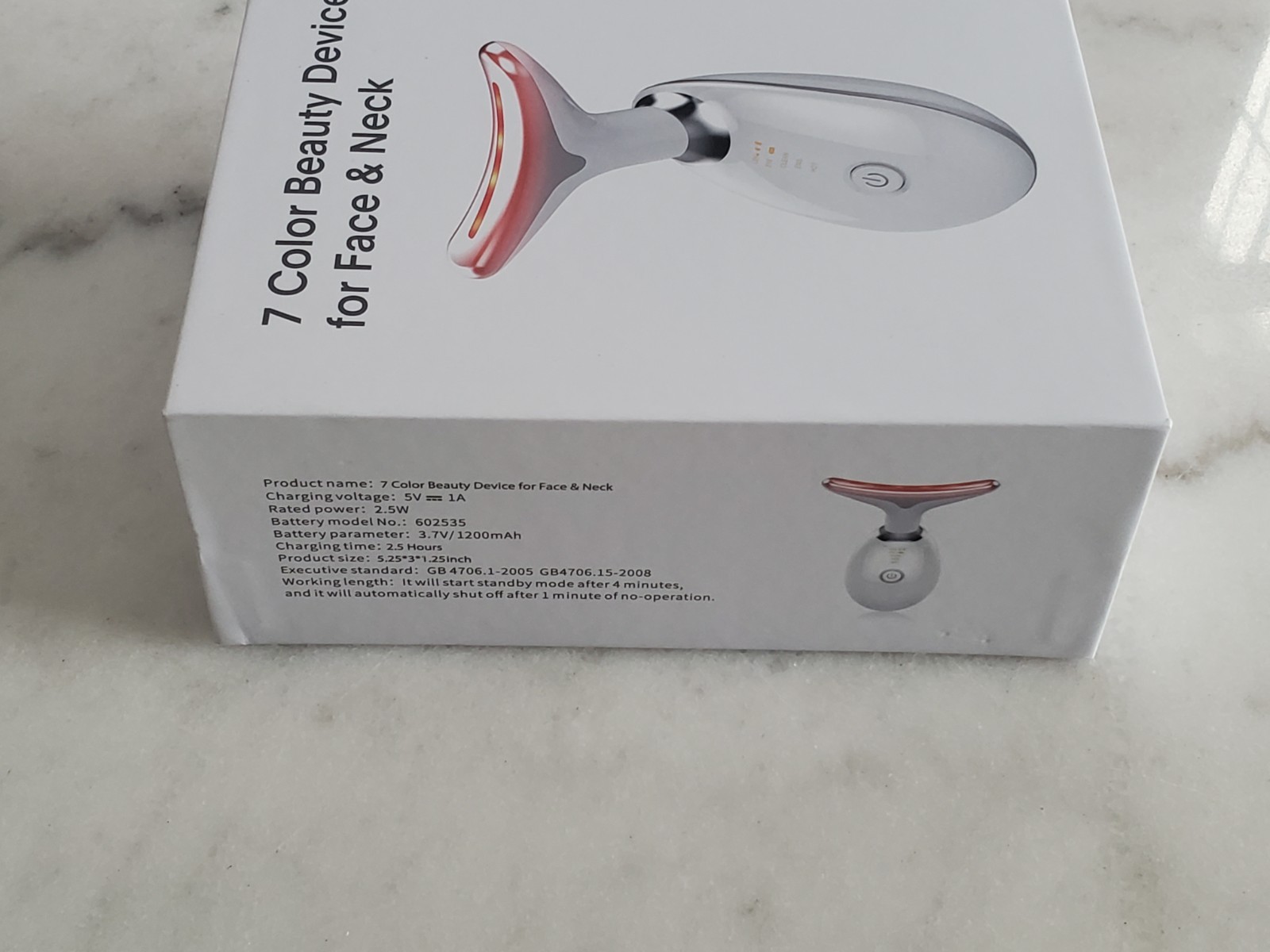 7 Color Facial Beauty Device For Face And Neck Care open box 3 in 1 Portable