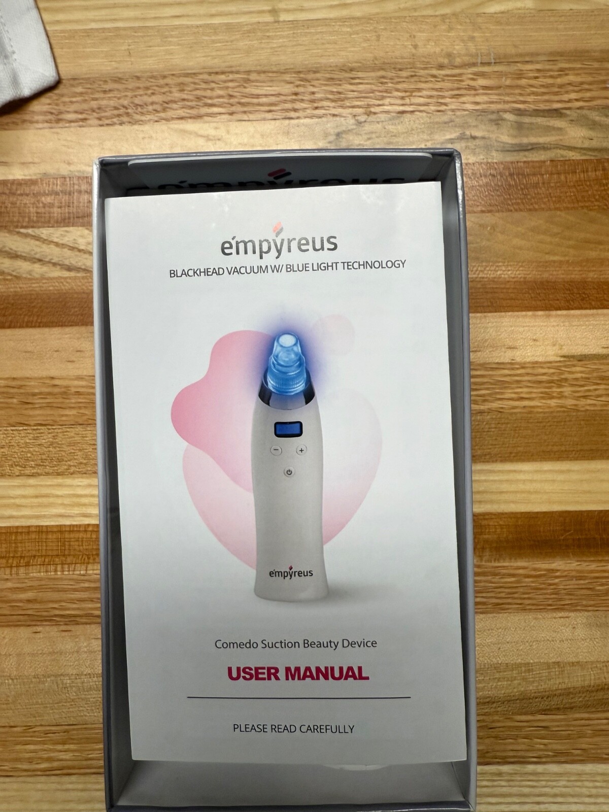 Empyreus Pore Vacuum Blackhead Remover BLUE LITE 4 Heads
