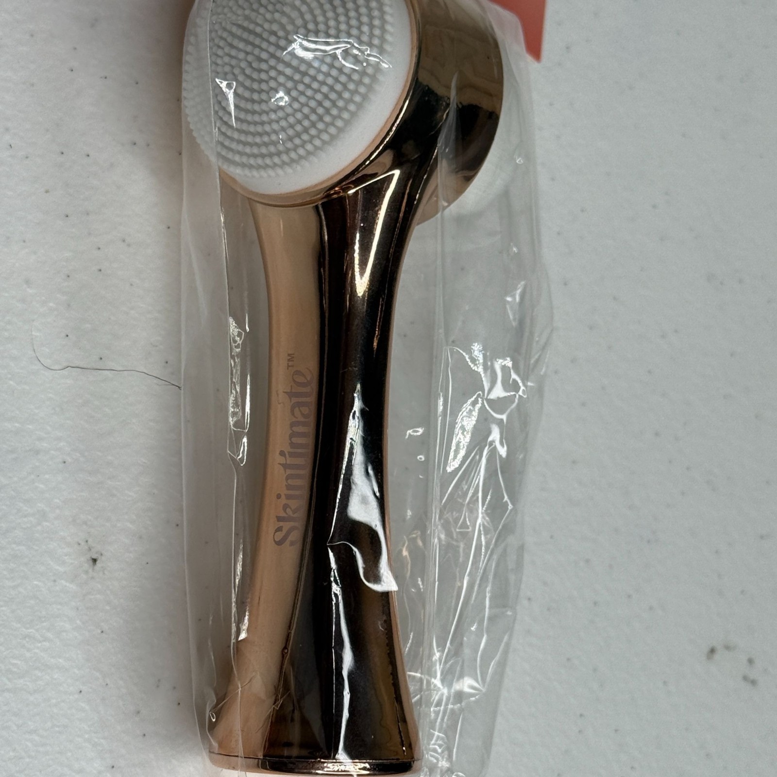 Skintimate Dual Sided Facial Cleansing Brush Exfoliating Face Tool New Rose Gold