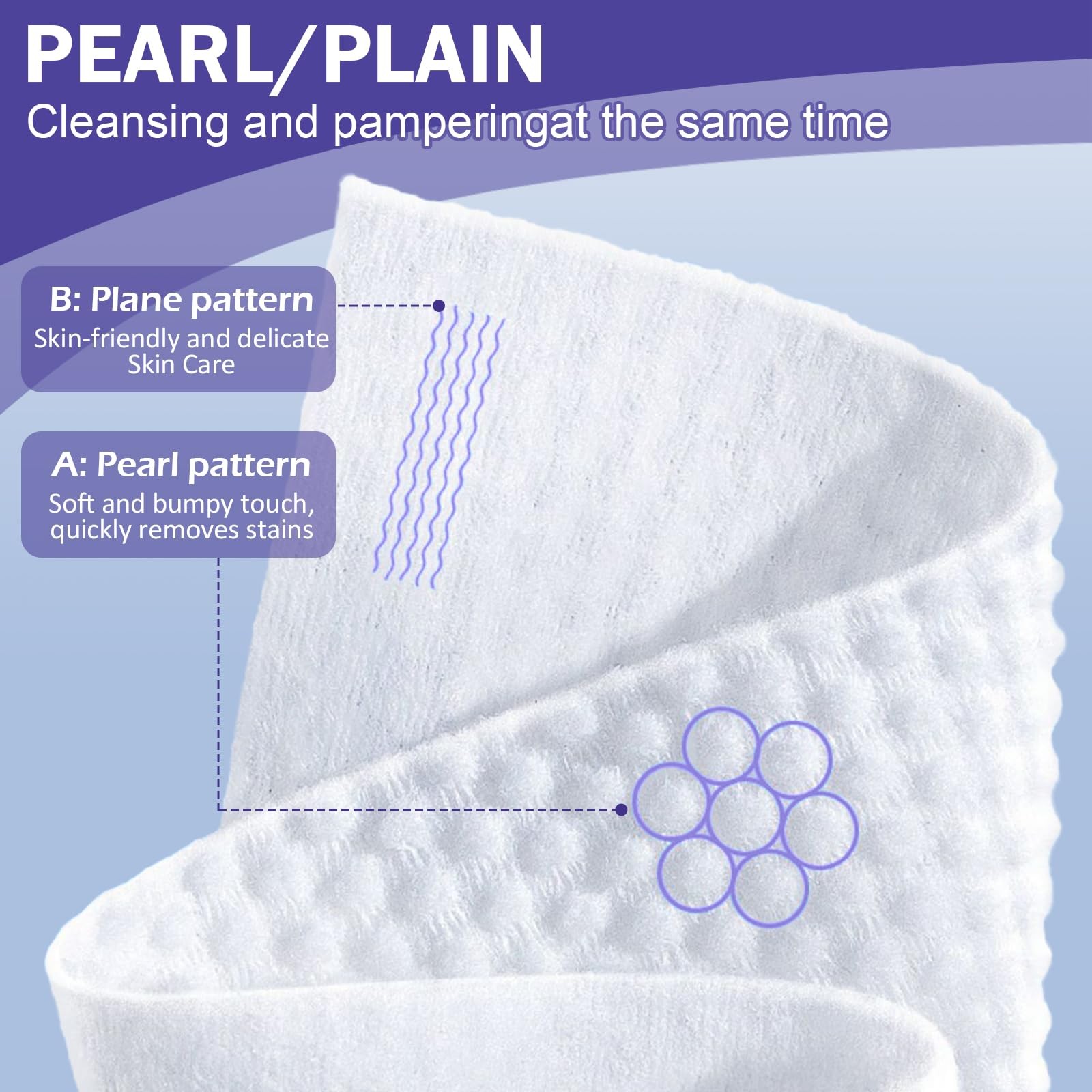 Face Towels, Disposable Towelette, Makeup 50 Count (Pack of 1), White