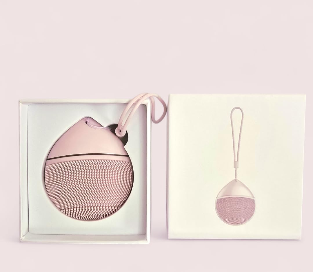 Face Care Sonic Facial Deep Cleansing Electrical Silicone Brush Pink Ash