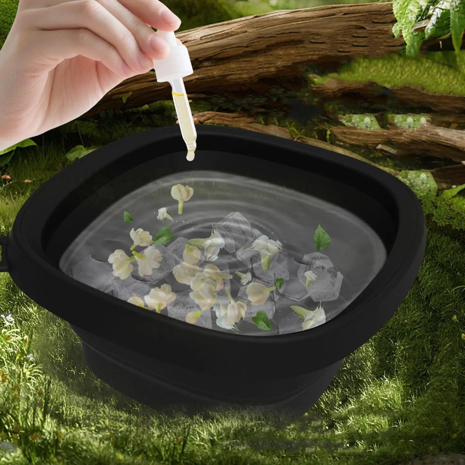 Foldable Silicone Ice Face Bowl for Pore Shrinking and Skin Calming