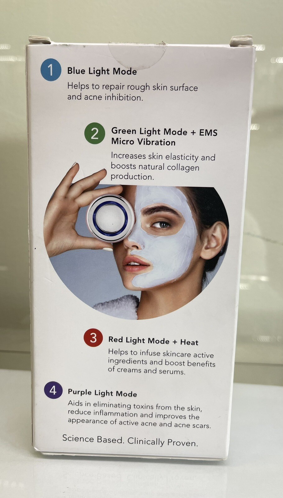 NURI Spa Science- LED Thermal Smart Facial Skincare & Mask Infuser. New-Open Box