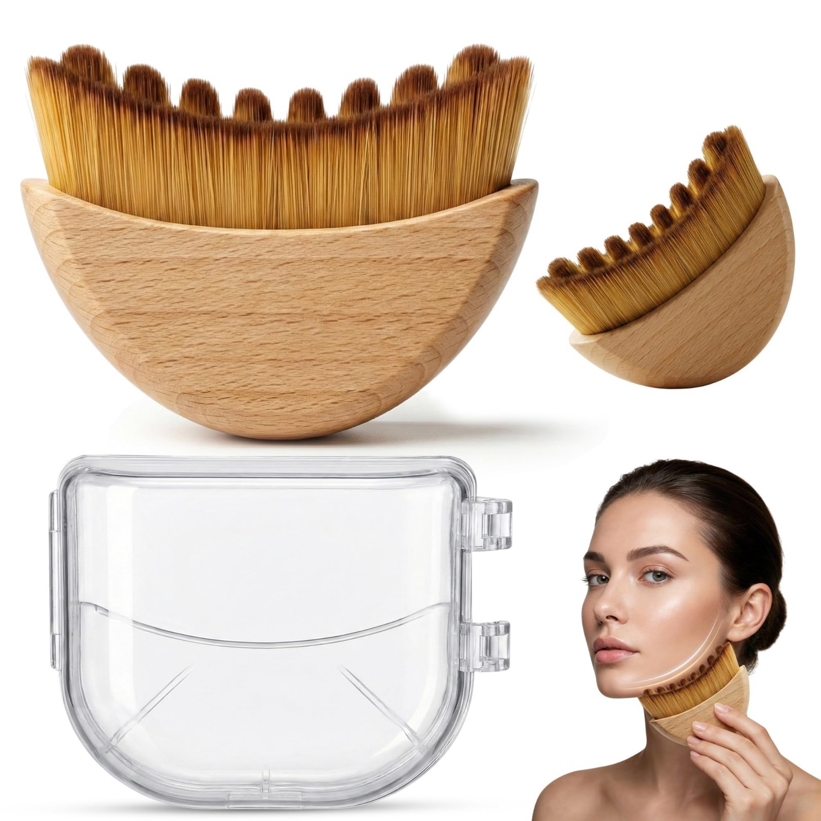 Lymphatic Contour Face Brush – Sculpting Massager for Anti-Puffiness & Detox – E
