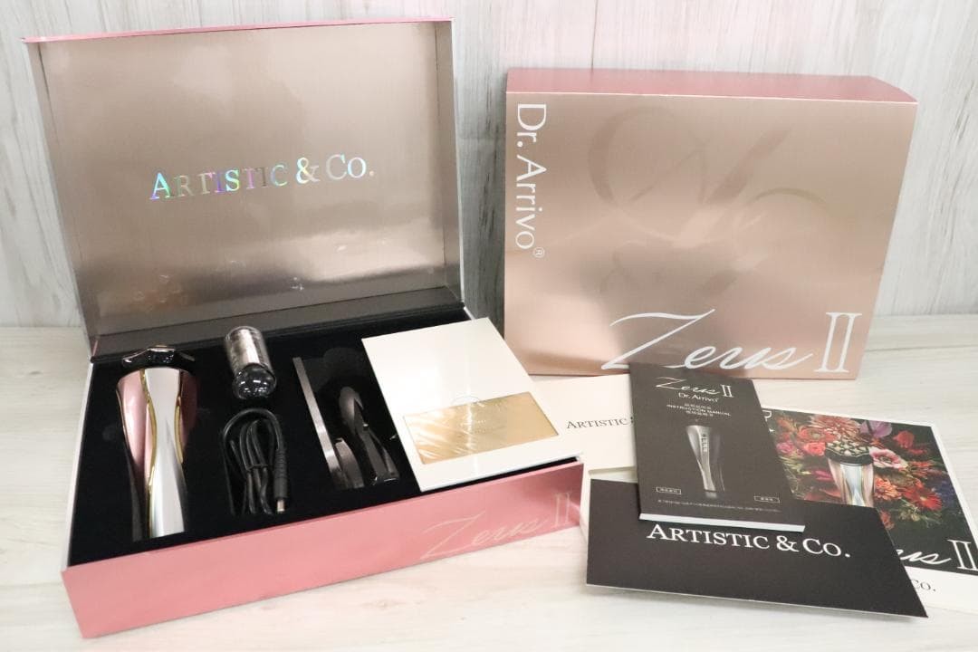 Dr.Arrivo The Zeus II Athena Rose Pink Facial Beauty Device with Adaper