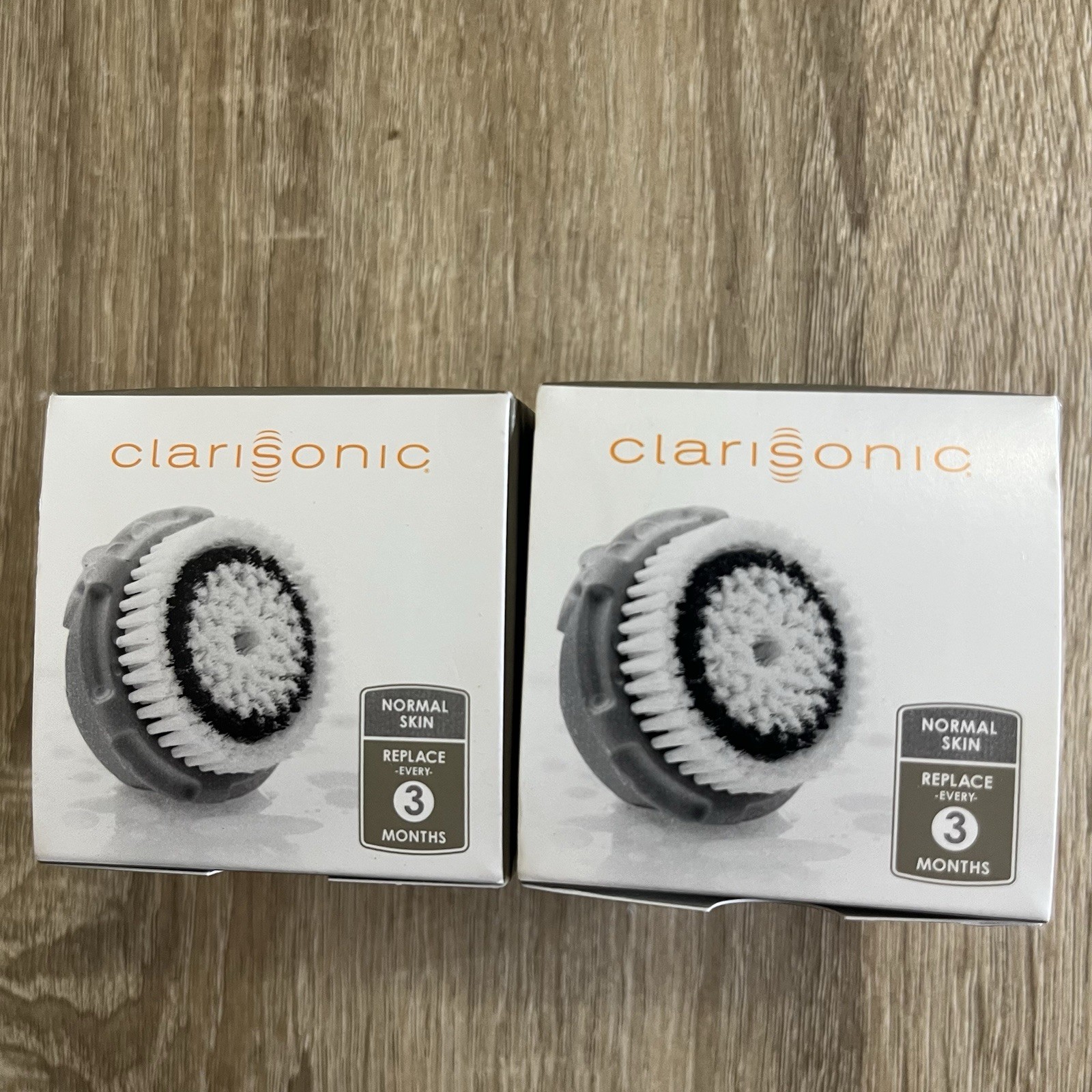 NEW Two 2Pack CLAIRSONIC Replacement Brush Heads NORMAL Skin