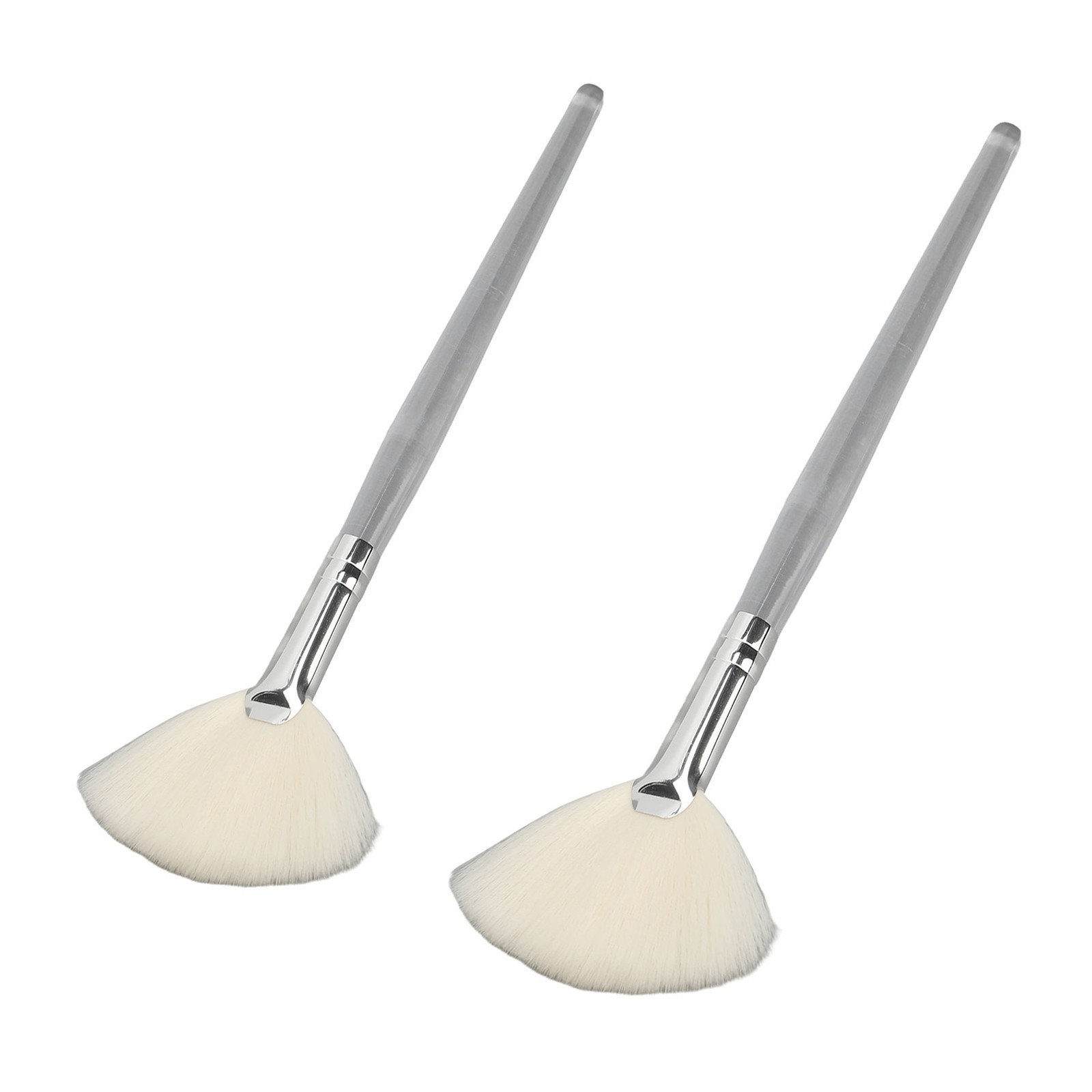 1-2pcs Facial Fan Brush For Gentle Foam Lathering Cleansing