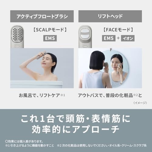 Panasonic Vita Talift Brush EMS Electric Brush Face Care Ion Grige EH-SP60-H