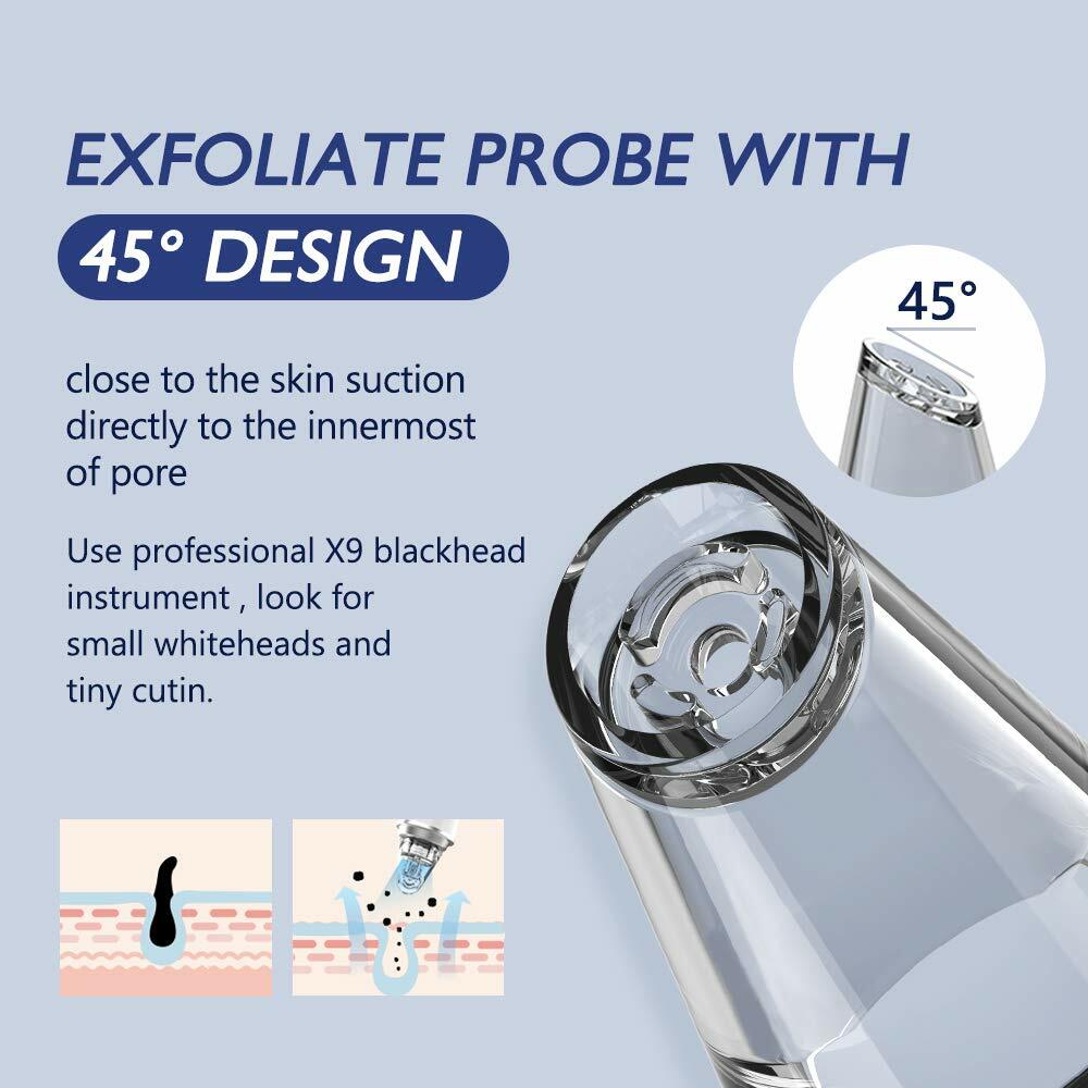 Blackhead Remover Pore Vacuum – Electric Blackhead Acne Comedone Extractor, Rech