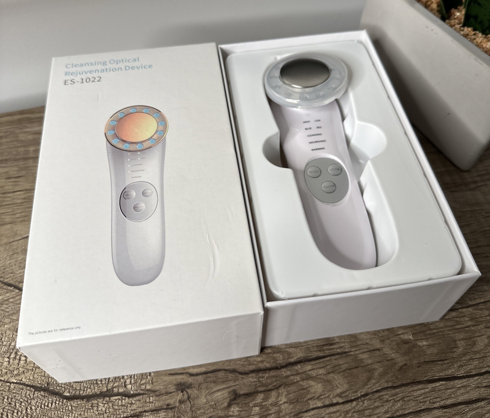 Cleansing Optical Rejuvenation Device ES-1022 Facial Massager Tested