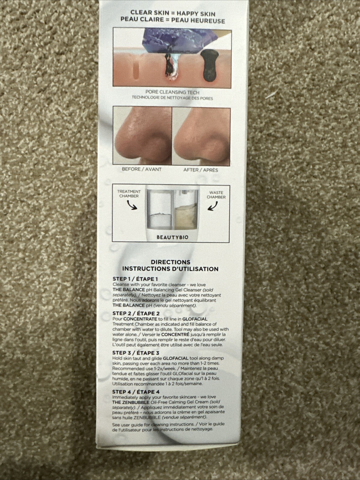 BeautyBio GLOfacial Hydro-Infusion Deep Pore Cleansing With Blue LED New Sealed
